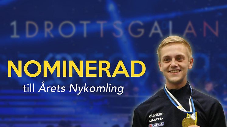 Victor Lindgren nominerad till Årets Nykomling