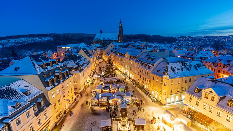 Schneeberg_Winter_Bergstadt_Lichterglanz Foto TVE_Dirk Rückschloß pixore