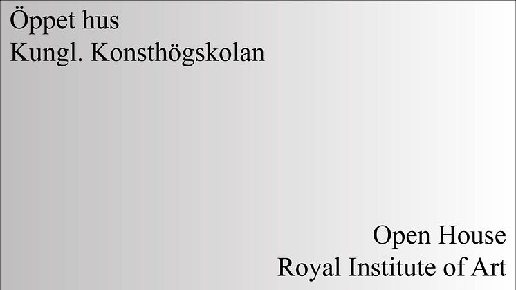 Öppet hus | 25 jan 2023