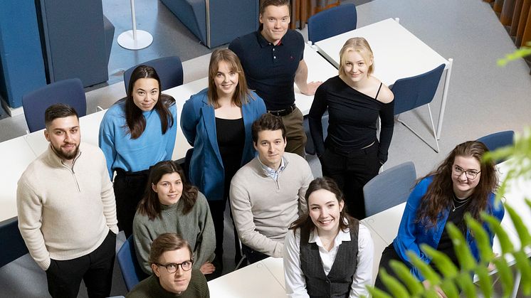 Stipendiater vid Luleå tekniska universitet som premieras stipendier från Miljöfonden. 