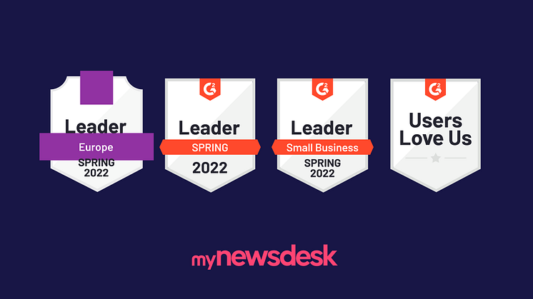 Raving customer reviews for Mynewsdesk in G2s quarterly spring report