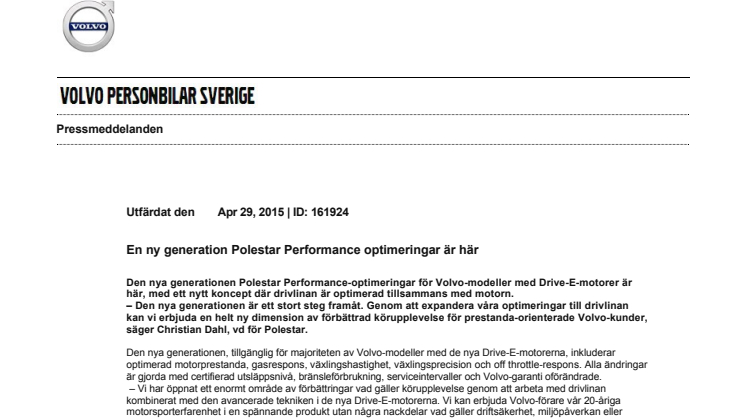 En ny generation Polestar Performance optimeringar är här