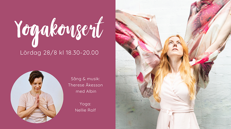 Therese Åkesson - yogakonsert poster