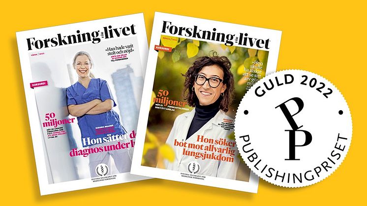 Svenska Sällskapet för Medicinsk Forsknings magasin är vinnare av Publishingpriset Guld 2022. 