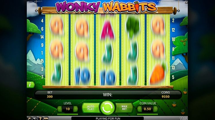 Wonky Wabbits slot hos Vera&John