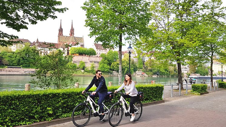 Mit dem E-Bike durch Basel
