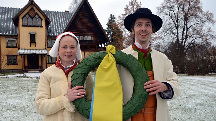 Hanna Eriksson kranskulla och Johan Wellert kransmas i Vasaloppet och Tjejvasan 2016