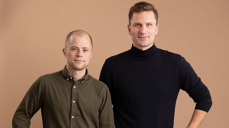 Joel Nedar och Niklas Wallsargård, grundare av Improvin'.