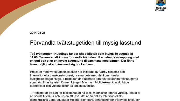 Förvandla tvättstugetiden till mysig lässtund