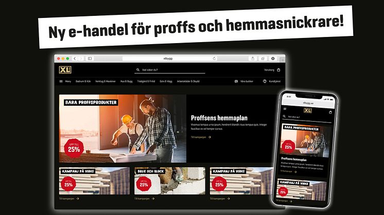 XL-BYGG lanserar ny e-handel