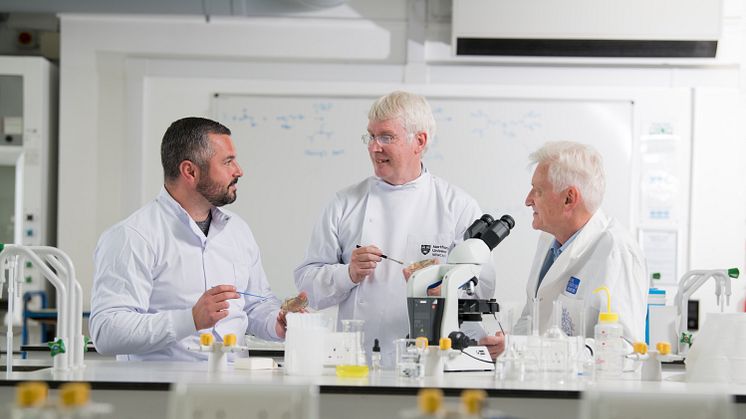Dr Graeme Turnbull, Professor John Dean and Professor Stephen Stanforth from the Department of Applied Sciences