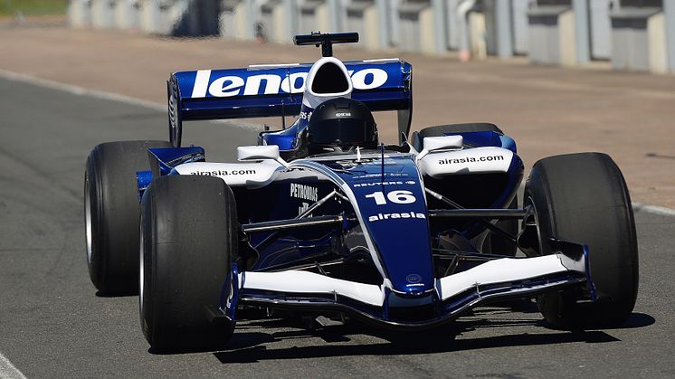 Formel 1-uppvisningen i Anderstorp på söndag kommer även att omfatta denna Williams FW28 med V8 Cosworth-motor som Nico Rosberg körde i VM 2006. Foto: Privat