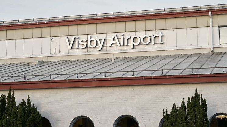 Survey picture of Visby Airport.