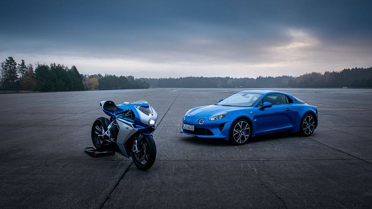 Alpine er et ikonisk mærke under Groupe Renault. Nu lanceres en Alpine version af den legendariske Italienske motorcykel MV Agusta