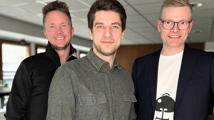 Från vänster: Richard Häll, Stefan Hvalgren och Jakob Hedman.