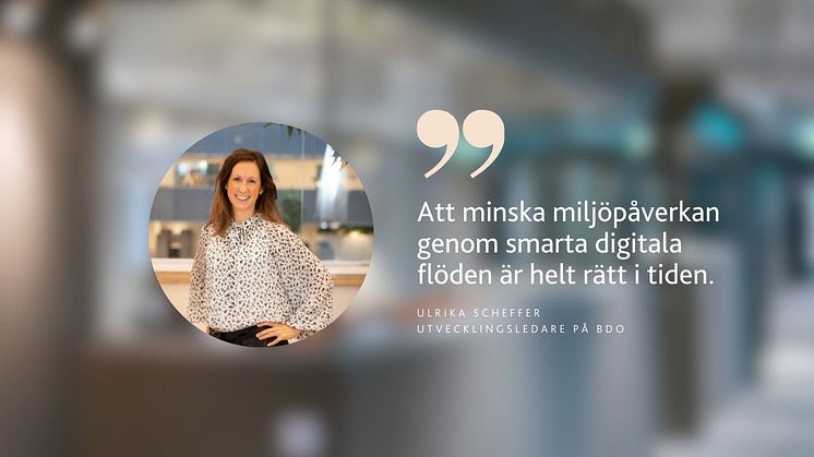 Ulrika Scheffer, utvecklingsledare inom redovisning på BDO