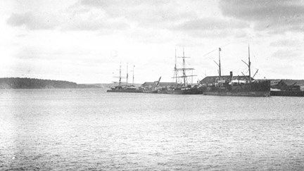Värtahamnen, slutet på 1800-talet
