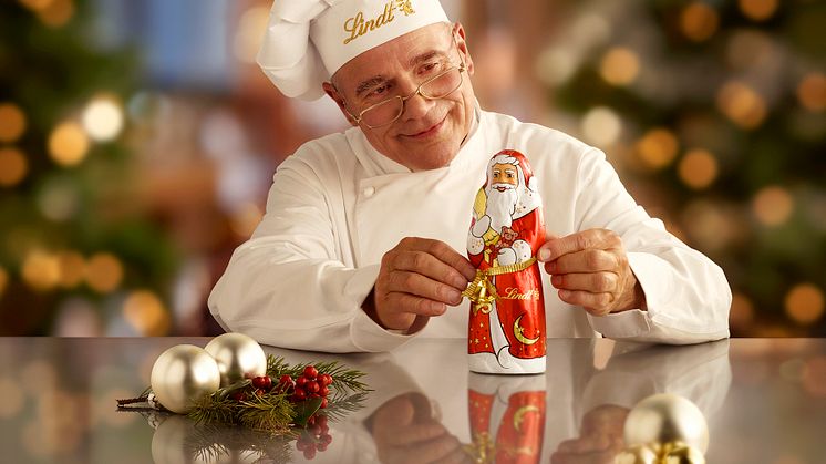 ​Årets allra finaste chokladtomte är här. En symbolisk figur skapad av Lindts chokladmästare.  LINDT Santa nylanseras inför advent och julens firanden.