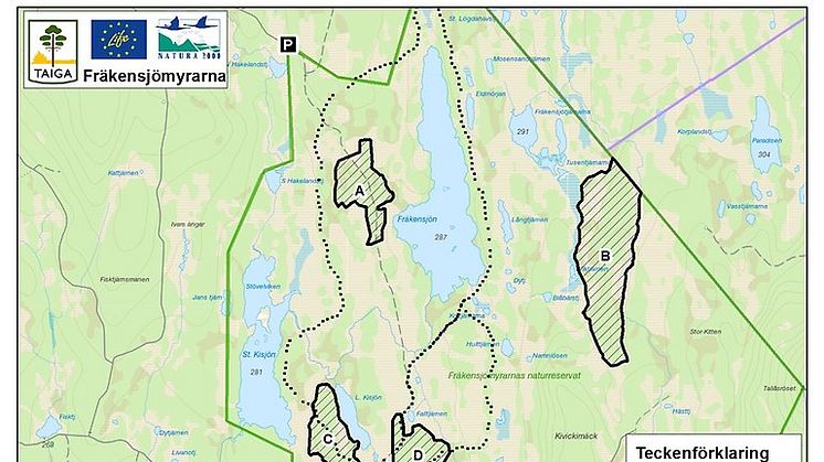 På söndag 28 juli är det dags att bränna område A, C och D i naturreservatet Fräkensjömyrarna. 