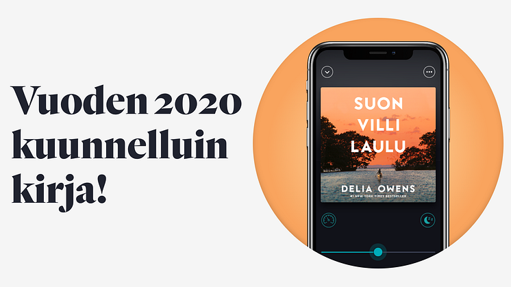 Vuoden 2020 kuunnelluin kirja on Delia Owensin Suon villi laulu