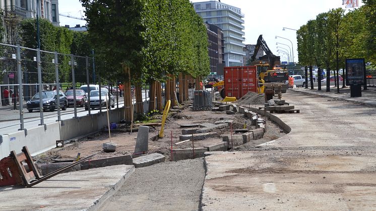 ​Ombyggnaden av Järnvägsgatan går över till östra sidan