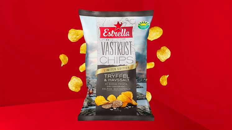 Lyxig limited edition: Estrella släpper Västkustchips Tryffel & Havssalt