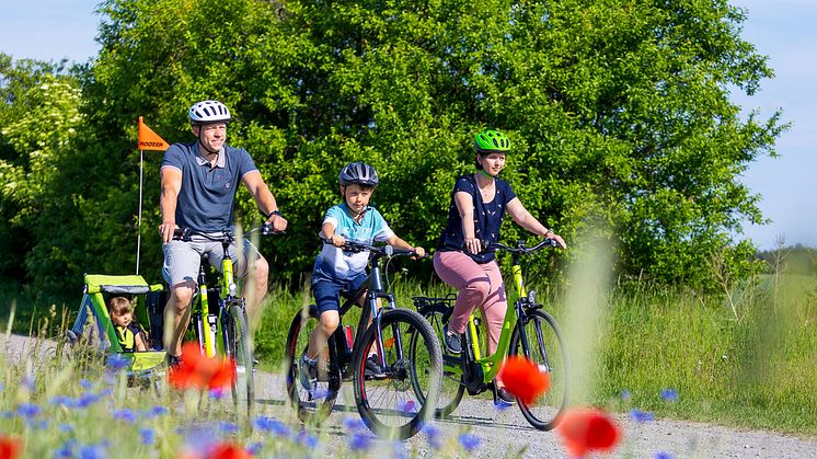 Mit der Familie auf Tour im Elbe Elster Land. Foto: Andreas Franke/ Landkreis Elbe-Elster.