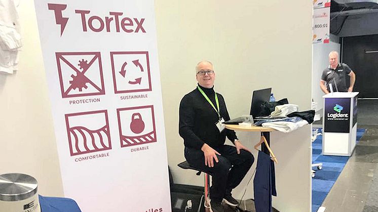 Tomas Persson, HealthTextiles på Swedental, Svenska Mässan i Göteborg.