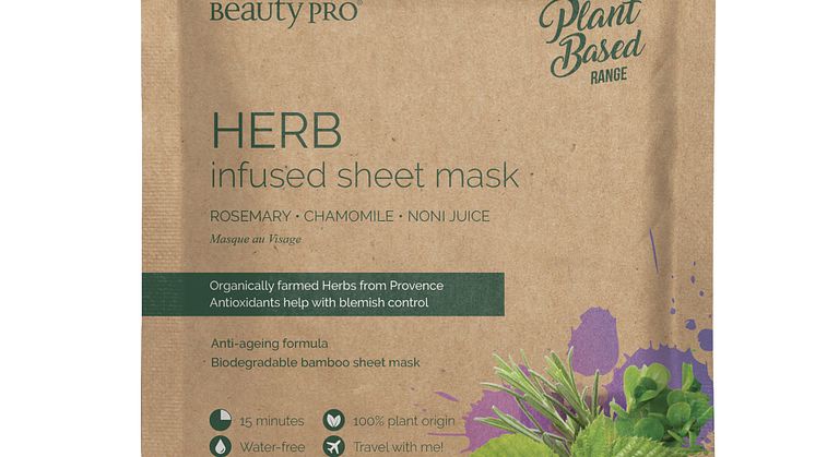 BeautyPro HERB Infused sheet mask