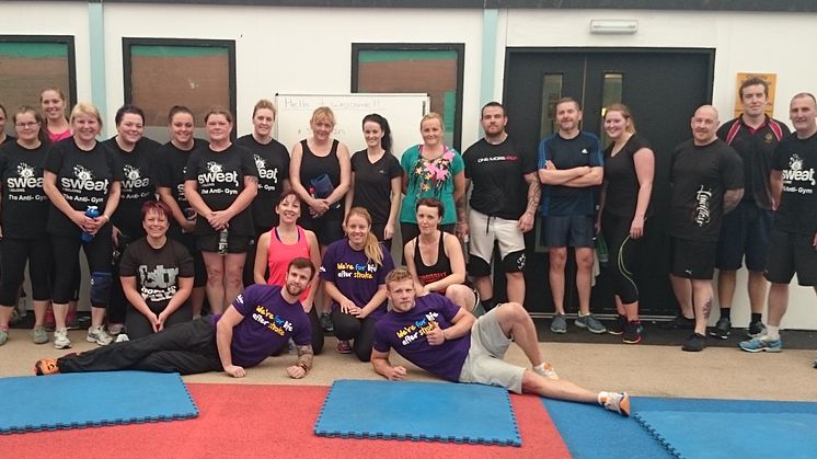Fitness fanatics work up a sweat for stroke charity