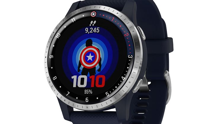 Garmin presenterar Legacy Hero Serien, med Marvel-tema i smartwatches Inspirerade av Captain Marvel och Captain America: The First Avenger
