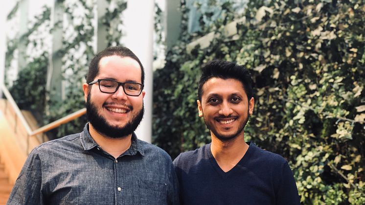 Entreprenörerna bakom VectorizeMove, från vänster: João Bentes & Siddaharta Khandelwal