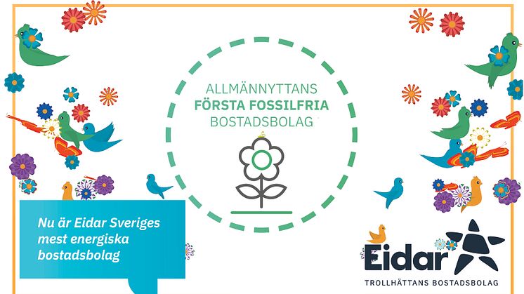 Eidar, Trollhättans Bostadsbolag först i hela Sveriges allmännytta att bli fossilfritt