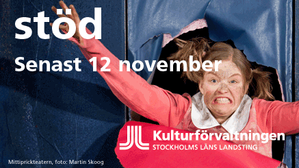 Ansök om Scenkonststöd senast 12 november