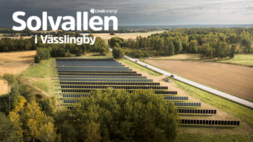 Solvallen i Vässlingby är Örebro läns största markförlagda solcellsanläggning