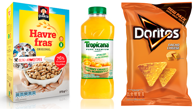 Quaker, Tropicana, Doritos