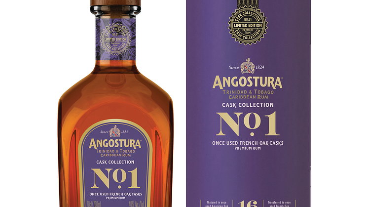 ANGOSTURA PRESENTERAR No. 1 2nd Edition Once Used French Oak “The Cask Collection” serien!