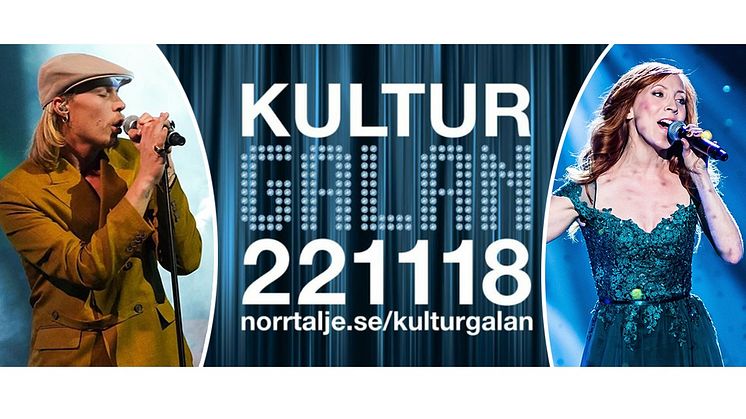 Caspar Camitz och Annika Herlitz är två av de artister som uppträder på Kulturgalan.