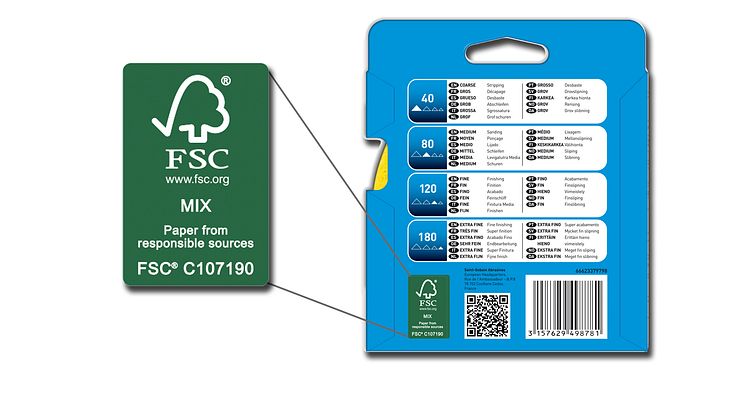 FSC-certifierat slippapper - Produkt 1