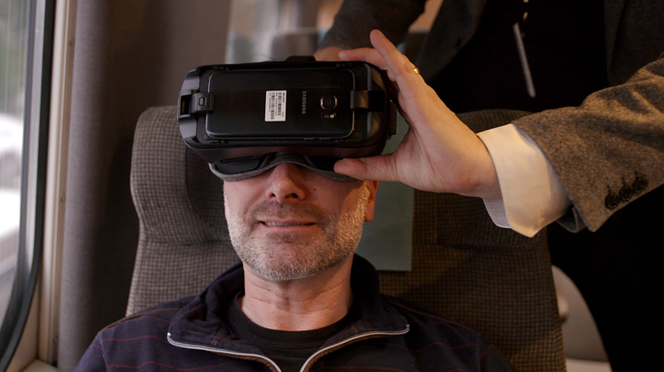Med hjälp av VR-upplevelser kan SJ visa hur nya X 2000 kommer att se ut redan nu.
