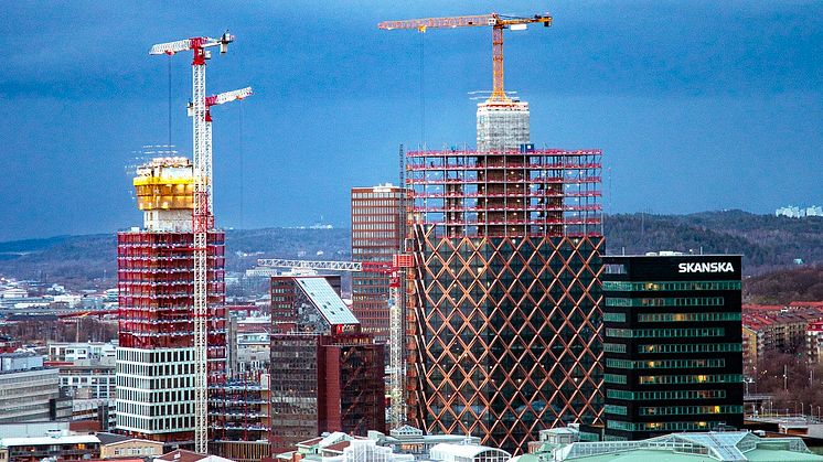 28 våningar höga Kineum växer fram i centrala Göteborg