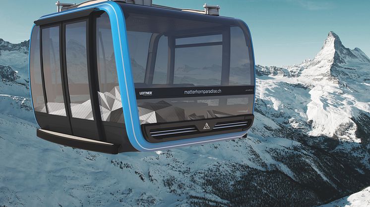 Die neue Dreiseilumlaufbahn (3S-Bahn) auf das Kleinmatterhorn © Zermatt Bergbahnen AG