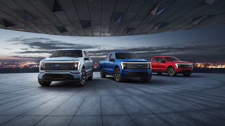 Ford lanserar framtidens pick-up: nya helelektriska F-150 Lightning