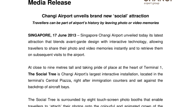 Changi Airport unveils brand new ‘social’ attraction