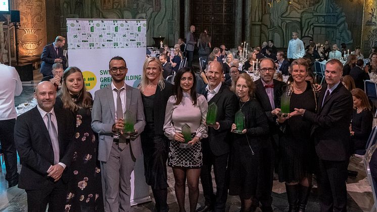 2018 års vinnare av Sweden Green Building Awards
