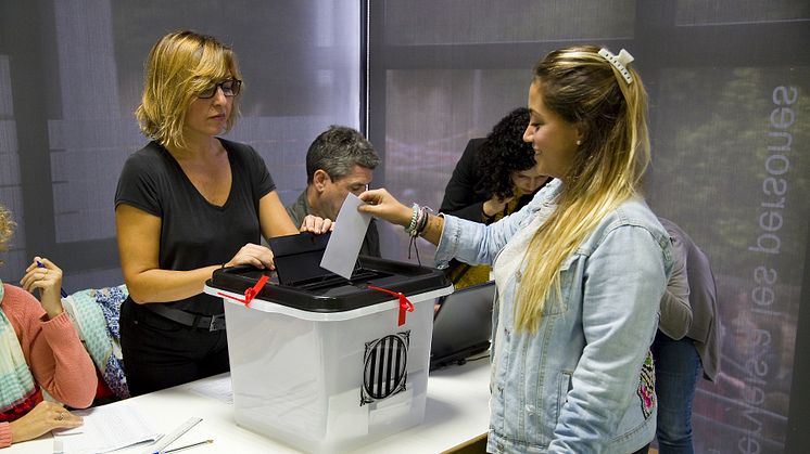 Stimmabgabe beim Referendum am 1. Oktober 2017 in Katalonien