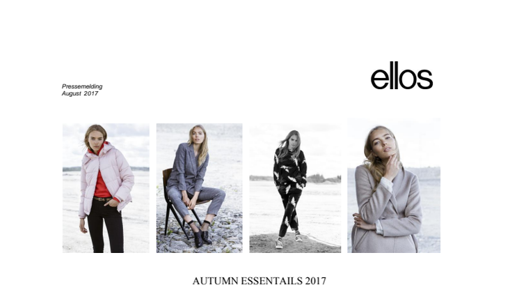 AUTUMN ESSENTIALS 2017