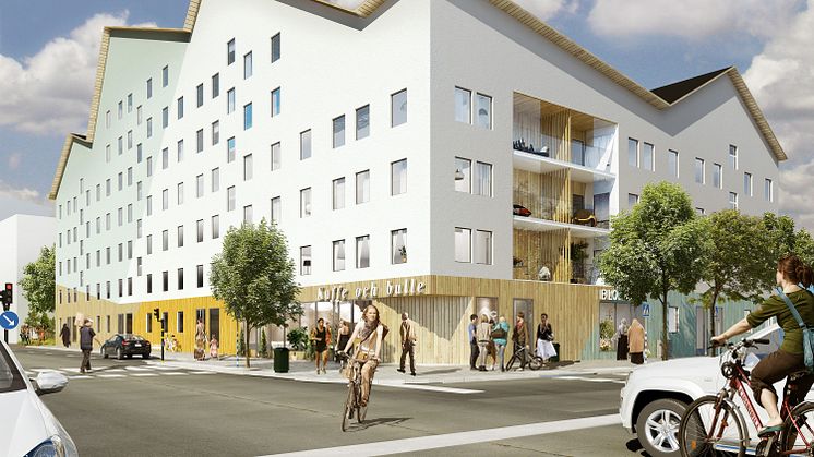 Projekt Konstnären i Uppsala. Uppge White arkitekter och Rikshem/Lindbäcks bygg. 