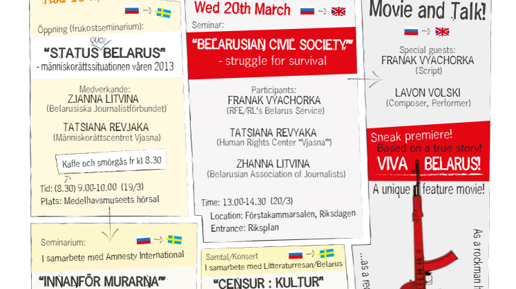 Program Belarusdagarna 19-21 mars 2013