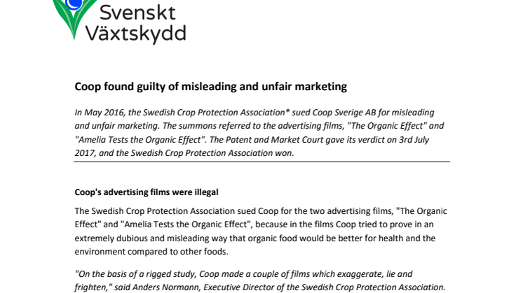 Coop found guilty of misleading and unfair marketing 